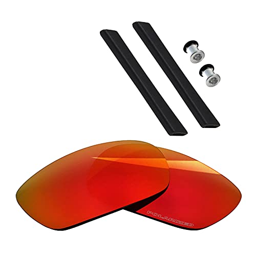 BlazerBuck Anti-salz Polarisierte Ersatzgläser für Oakley Jawbone Racing Jacket - Feuerrot von BlazerBuck