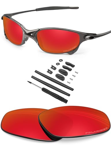 BlazerBuck Anti-salz Polarisierte Ersatzgläser für Oakley Juliet - Feuerrot von BlazerBuck