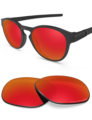 BlazerBuck Anti-salz Polarisierte Ersatzgläser für Oakley Latch OO9265 - Feuerrot von BlazerBuck