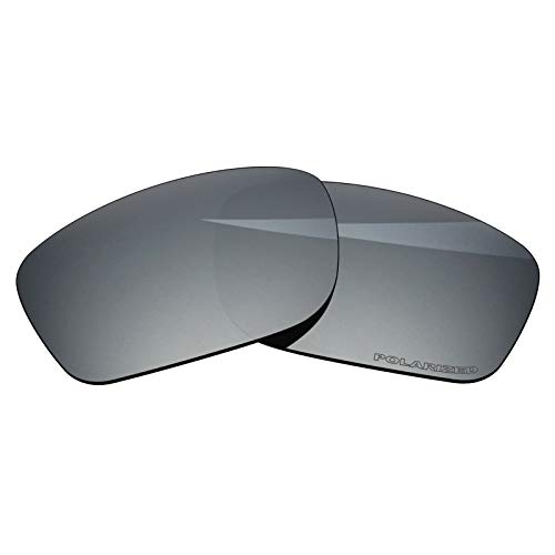 BlazerBuck Anti-salz Polarisierte Ersatzgläser für Oakley Mainlink OO9264 - Silberchrom von BlazerBuck