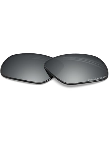 BlazerBuck Anti-salz Polarisierte Ersatzgläser für Oakley Plaintiff Squared OO4063 - Silberchrom von BlazerBuck