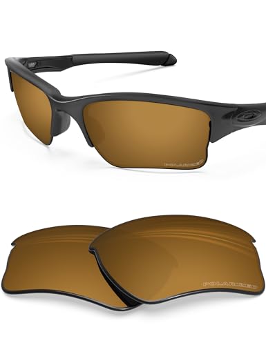 BlazerBuck Anti-salz Polarisierte Ersatzgläser für Oakley Quarter Jacket OO9200 - Perlengold von BlazerBuck