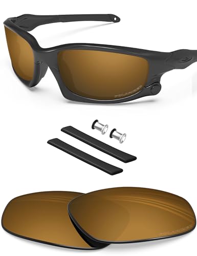 BlazerBuck Anti-salz Polarisierte Ersatzgläser für Oakley Split Jacket OO9099 - Perlengold von BlazerBuck