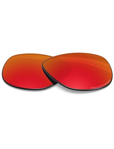 BlazerBuck Anti-salz Polarisierte Ersatzgläser für Oakley Trillbe X OO9340 - Feuerrot von BlazerBuck