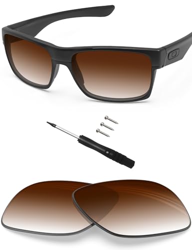 BlazerBuck Anti-salz Polarisierte Ersatzgläser für Oakley TwoFace OO9189 - Brauner Farbverlauf von BlazerBuck