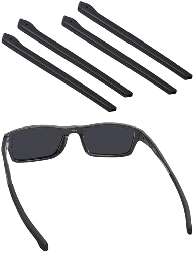 BlazerBuck Ersatz-Ohrsocken für Oakley Chamfer OX8039 OX8040 OX8045 OX8071 Sonnenbrille, Schwarz/Schwarz, 0 von BlazerBuck