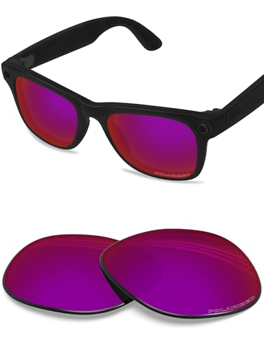BlazerBuck Polarisierte Ersatzgläser für RayBan Meta Wayfarer RW4008 Brillen gegen Salz, Verbranntes Sternenmotiv, polarisiert, 0 von BlazerBuck
