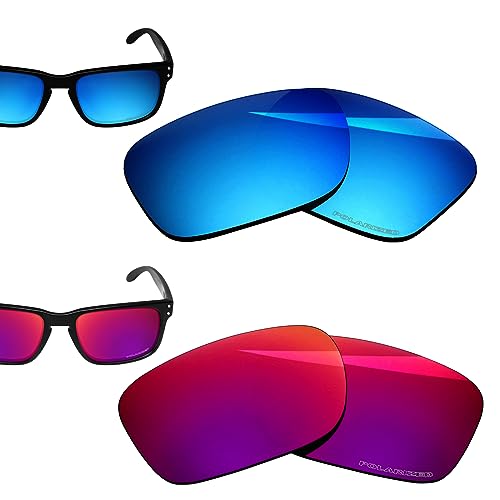 BlazerBuck Polarisierte Ersatzgläser für RayBan RB3604 62 mm Sonnenbrille, 2 Stück, Burned Starry & Ice Blue, 0 von BlazerBuck