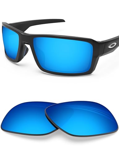 BlazerBuck Polycarbonat Polarisierte Ersatzgläser für Oakley Double Edge OO9380 - Eisblau AR Beschichtet von BlazerBuck