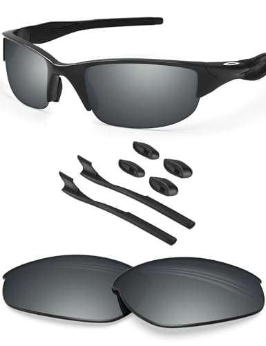 BlazerBuck Polycarbonat Polarisierte Ersatzgläser für Oakley Half Jacket 2.0 OO9144 - Silberchrom AR Beschichtet von BlazerBuck
