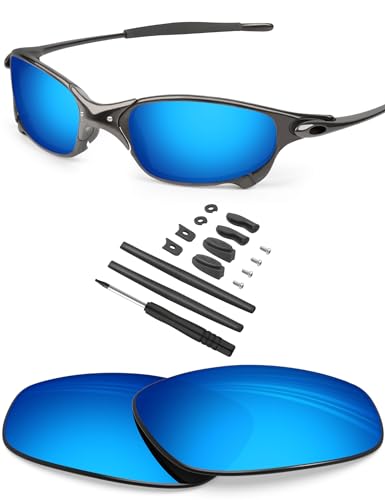 BlazerBuck Polycarbonat Polarisierte Ersatzgläser für Oakley Juliet - Eisblau AR Beschichtet von BlazerBuck