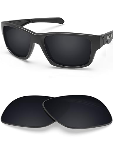 BlazerBuck Polycarbonat Polarisierte Ersatzgläser für Oakley Jupiter Squared OO9135 - Schwarz AR Beschichtet von BlazerBuck