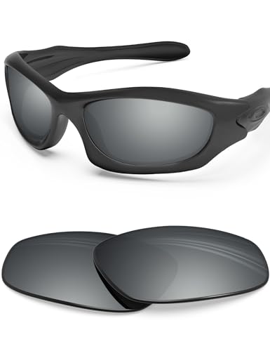 BlazerBuck Polycarbonat Polarisierte Ersatzgläser für Oakley Monster Dog - Silberchrom AR Beschichtet von BlazerBuck