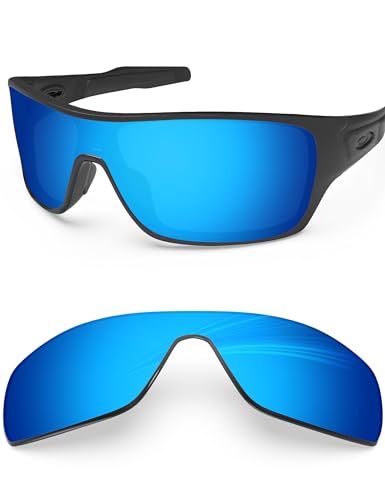 BlazerBuck Polycarbonat Polarisierte Ersatzgläser für Oakley Turbine Rotor OO9307 - Eisblau AR Beschichtet von BlazerBuck