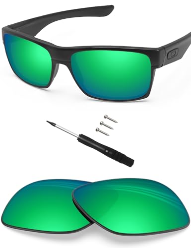 BlazerBuck Polycarbonat Polarisierte Ersatzgläser für Oakley TwoFace OO9189 - Smaragdgrün AR Beschichtet von BlazerBuck