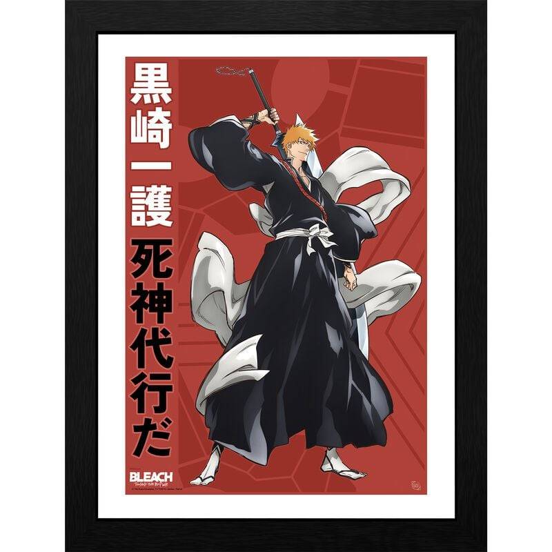 Bleach - Anime Gerahmtes Bild - Ichigo - farbig  - Lizenzierter Fanartikel von Bleach