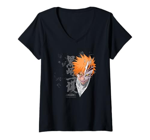 Damen Bleach Ichigo Verwandeln T-Shirt mit V-Ausschnitt von Bleach