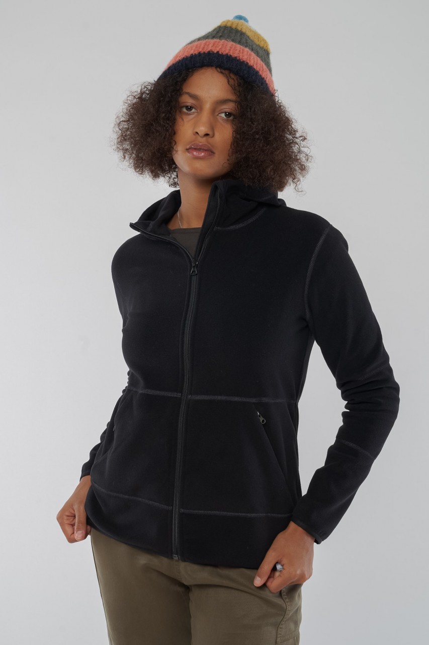 EU-phoric Fleece Jacke Damen aus Recycled Polyester, Recycled von Bleed