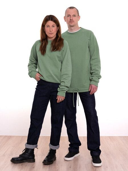 bleed Crewster Sweatshirt Salbei Grün von Bleed