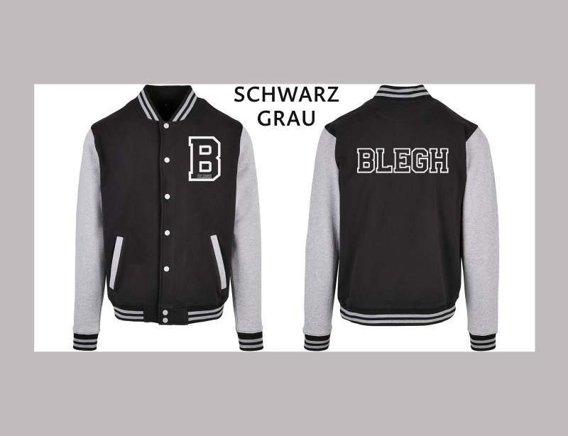 College Jacke Blegh, Sweatshirtjacke, Preppystyle, Classic, 80Er Jahre, Rockabilly von BleghDE