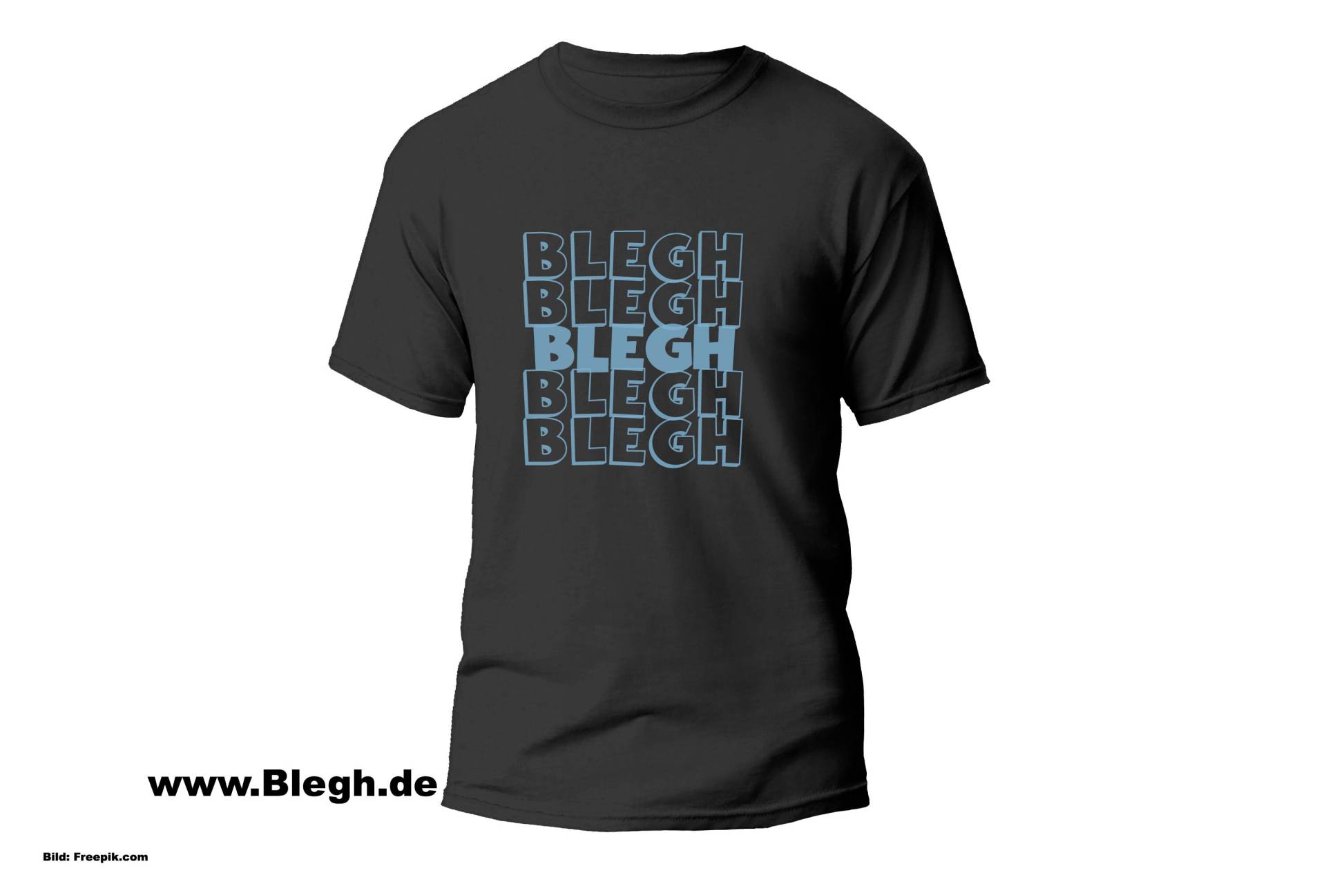 Herren T-Shirt Blegh, Metalcore, Elder Emo, Heavy Metal von BleghDE