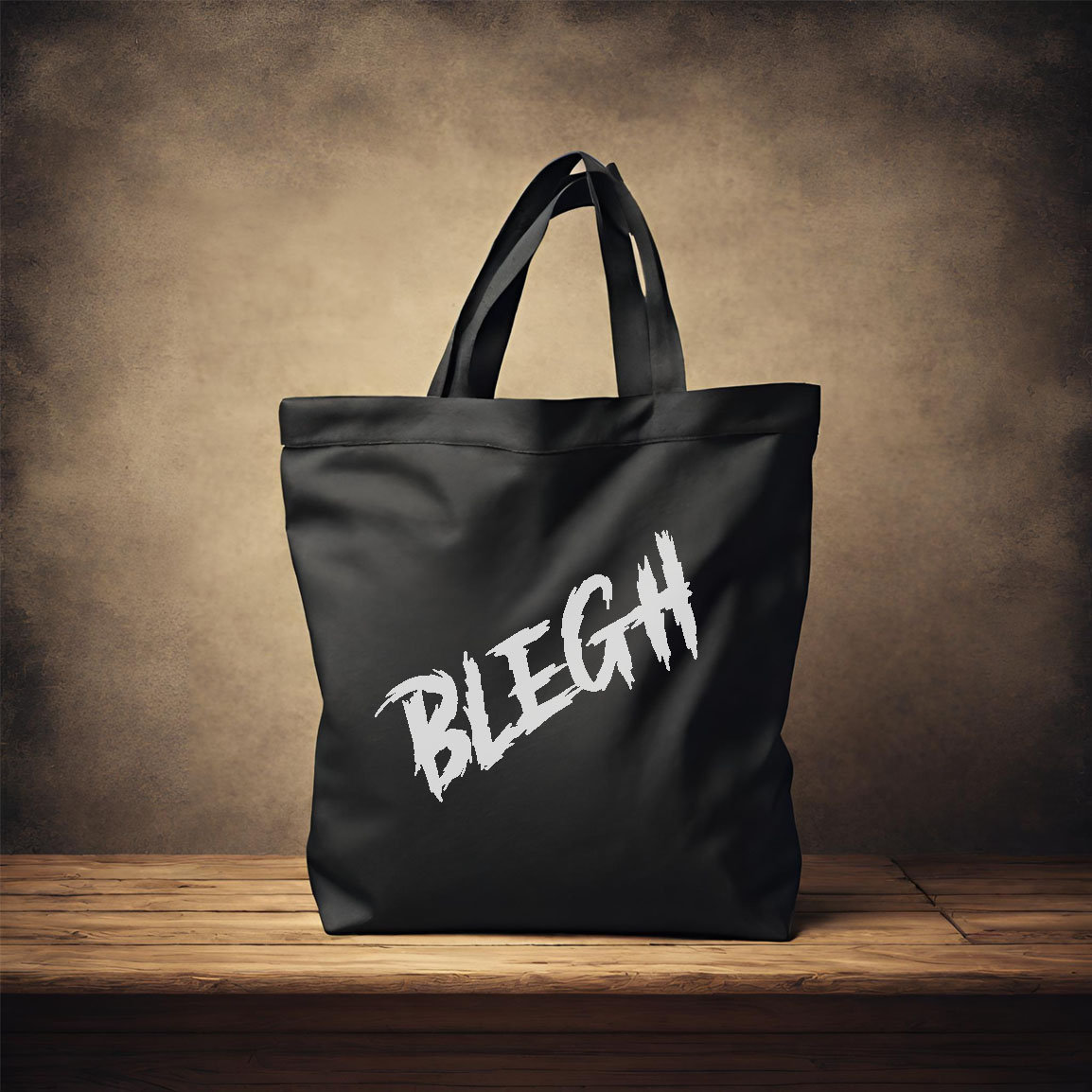 Jutebeutel Tragetasche Blegh Stofftasche Beutel Schwarz Metalcore Heavy Metal Merchandise Bandshirt Geschenk Gothic Tasche von BleghDE