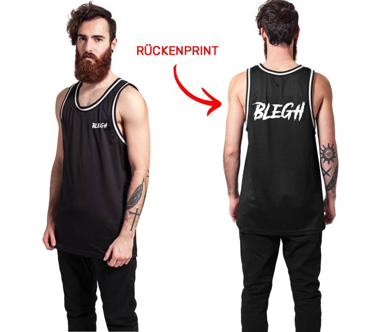 Trikot Sportshirt Basketball Blegh Moshpit Metalhead Heavymetal Hardcore Mesh Shirt von BleghDE