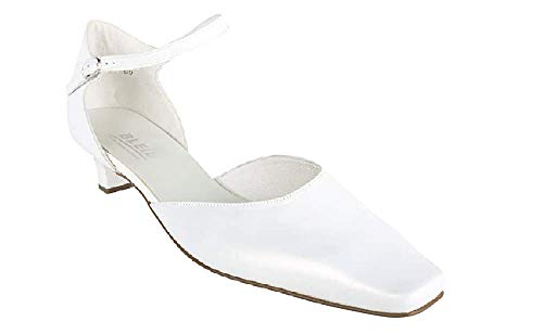 Bleil Brautschuh Weiss perl Leder Hochzeitschuhe Sling Pumps Größe 40 NEU von Bleil