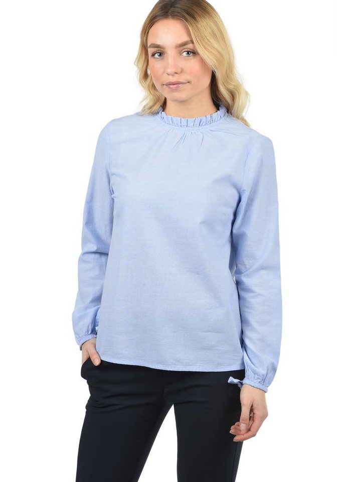 Blend she Langarmbluse Anni Bluse mit Frillkante am Ausschnitt von Blend she