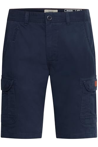 Blend BHCrixus Herren Cargo Shorts Bermuda Kurze Hose mit Cargotaschen Eingrifftaschen Gürtelschlaufen 100% Baumwolle Regular fit, Größe:M, Farbe:Navy (70230) von b BLEND