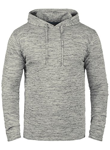 Blend Xing Herren Strickpullover Kapuzenpullover Feinstrick Pullover Mit Kapuze Und Melierung Aus 100% Baumwolle, Größe:M, Farbe:Down Mix (70812) von b BLEND