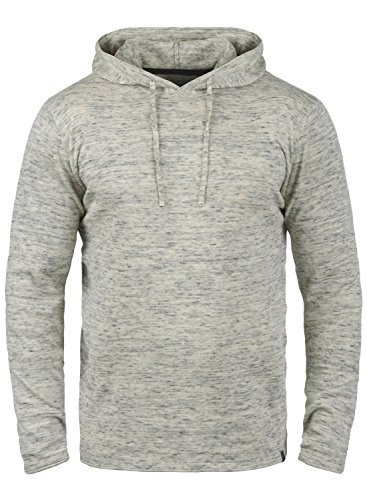 Blend Xing Herren Strickpullover Kapuzenpullover Feinstrick Pullover Mit Kapuze Und Melierung Aus 100% Baumwolle, Größe:L, Farbe:Pewter Mix (70817) von b BLEND