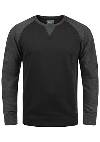 Blend Aari Herren Sweatshirt Pullover Pulli Mit Rundhalsausschnitt, Größe:S, Farbe:Black (70155) von b BLEND