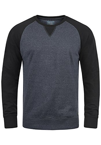 Blend Aari Herren Sweatshirt Pullover Pulli Mit Rundhalsausschnitt, Größe:S, Farbe:Navy (70230) von b BLEND