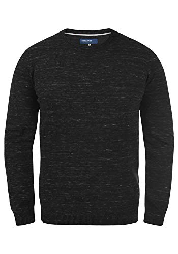 BLEND Adrian Herren Strickpullover Feinstrick Pullover, Größe:M, Farbe:Black (194007) von b BLEND