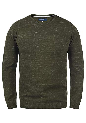 BLEND Adrian Herren Strickpullover Feinstrick Pullover, Größe:XL, Farbe:Deep Depths (190413) von b BLEND