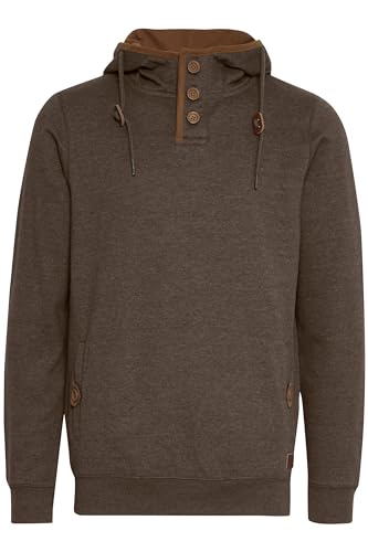 Blend BHAlexo Herren Kapuzenpullover Hoodie Pullover mit Kapuze Knopf-Verschlüsse Baumwollmischung Regular fit, Größe:M, Farbe:Mocca Mix (70816) von b BLEND