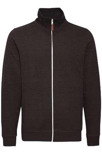 Blend BHAlio Herren Sweatjacke Cardigan Sweater mit Reißverschluss Stehkragen Rippbündchen Baumwollmischung Regular fit, Größe:M, Farbe:Black (70155) von b BLEND