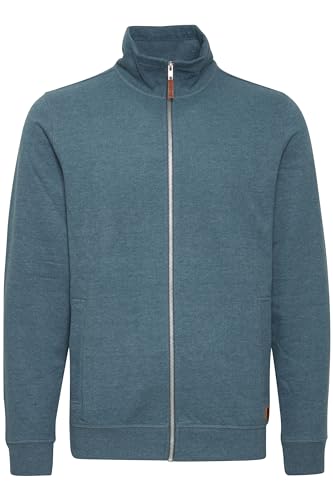 Blend Alio Herren Sweatjacke Cardigan Ohne Kapuze Mit Reißverschluss Stehkragen Und Fleece-Innenseite, Größe:XL, Farbe:Ensign Blue (70260) von b BLEND