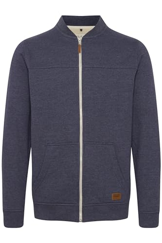 Blend Arco Herren Sweatjacke Collegejacke Cardigan Jacke mit Kurzem Stehkragen, Größe:L, Farbe:Navy (70230) von b BLEND