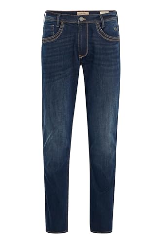 Blend BHBlizzard Herren Jeans Hose Denim mit Stretch 5-Pocket Gürtelschlaufen leicht elastisch Baumwollmischung Regular fit, Größe:W33/32, Farbe:Denim Dark Blue (200292) von Blend