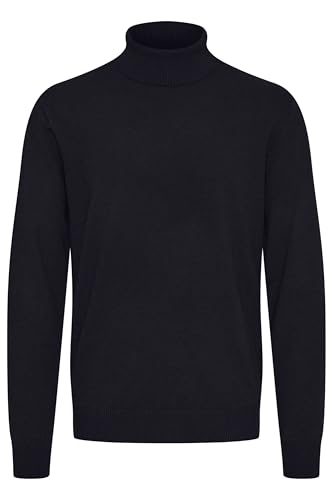 Blend BHBruton Herren Rollkragenpullover Strickpullover Feinstrick Pullover mit Rollkragen Rippbündchen Regular fit, Größe:M, Farbe:Black (194007) von Blend