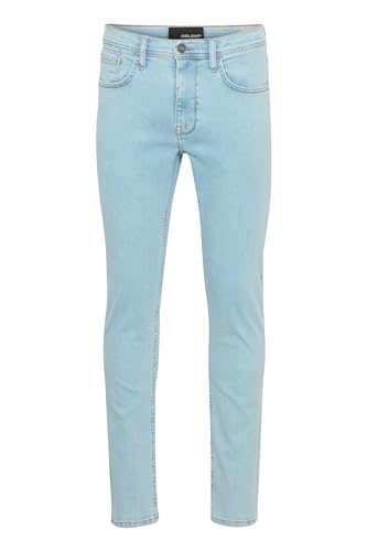 Blend BHJet Herren Jeanshose Hose mit Eingrifftaschen Gürtelschlaufen Stretch Baumwollmischung Slim fit, Größe:W33/34, Farbe:Denim bleaced blue-2024 (202902) von Blend