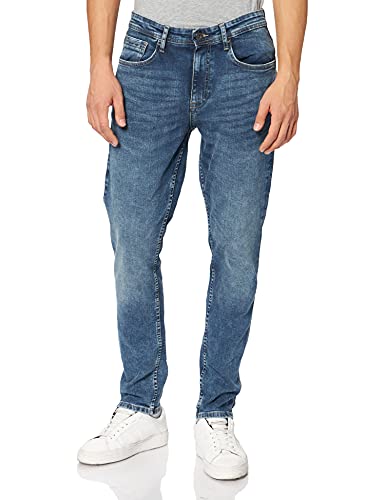 Blend BHJet fit NOOS fit - NOOS Herren Jeans Hose Denim Slim Fit, Größe:W29/30, Farbe:Denim Middle Blue (200291) von Blend