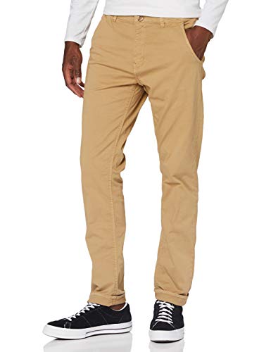 Blend BHNight Herren Chino Hose Stoffhose Chinohose mit Stretch Slim Fit, Größe:31/30, Farbe:Sand Brown (75107) von b BLEND