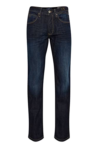 Blend BHRock Herren Jeanshose Hose mit Eingrifftaschen Gürtelschlaufen Stretch Baumwollmischung Regular Fit, Größe:34, Farbe:Dark Blue (76946-L30) von Blend