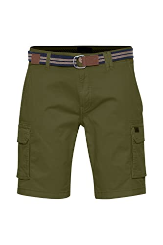 Blend 20715129 Herren Cargo Shorts Bermuda Kurze Hose mit Gürtel Cargo Taschen mit Stretch Regular Fit, Größe:3XL, Farbe:Cypress (180322) von b BLEND