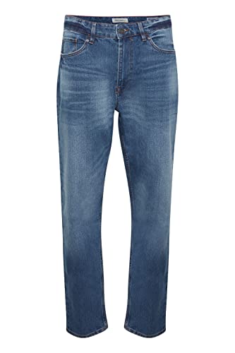 Blend BHThunder Herren Jeanshose Hose Denim Jeans mit Gürtelschlaufen Eingrifftaschen Baumwollmischung Regular fit, Größe:W33/30, Farbe:Denim Middle Blue (200291) von Blend