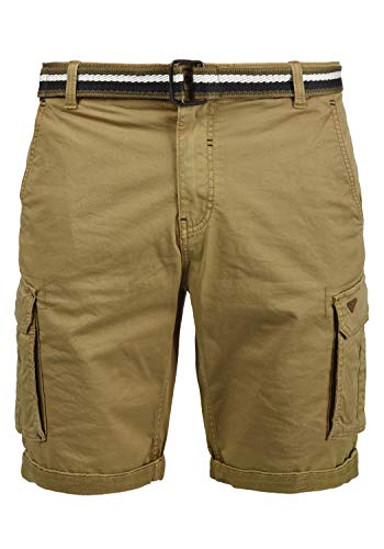 Blend Brian Herren Cargo Shorts Bermuda Kurze Hose Mit Gürtel Regular Fit, Größe:M, Farbe:Sand Brown (75107) von b BLEND