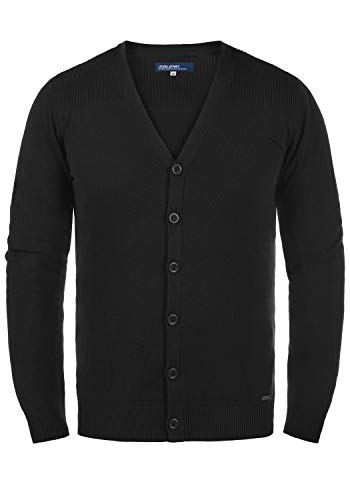 BLEND BHCaden Herren Strickjacke Cardigan Feinstrick, Größe:M, Farbe:Black (194007) von b BLEND